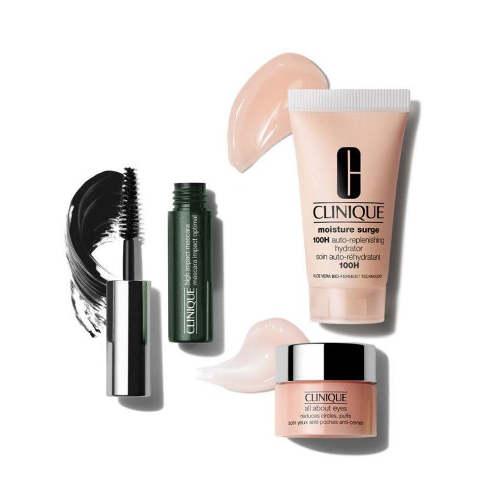 Authentic Clinique 3-Pc Discovery Kit All About The Eyes & Moisturizer Surge